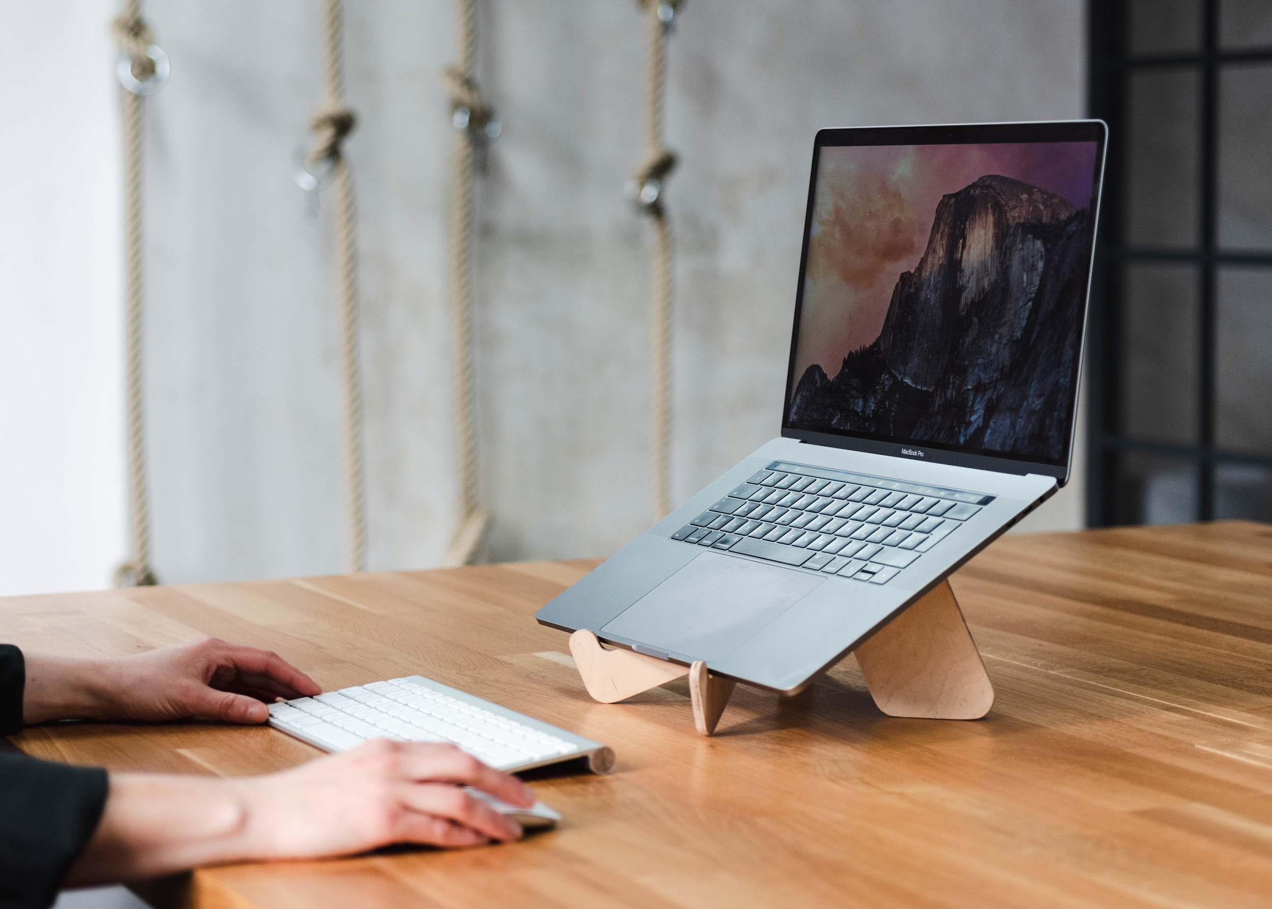 Plywood Laptop Stand